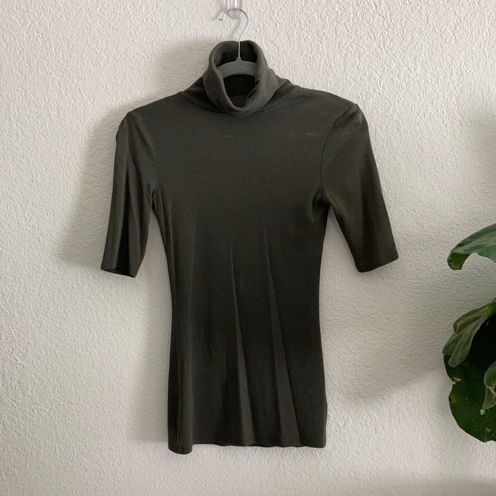 Olive Green Turtle Neck